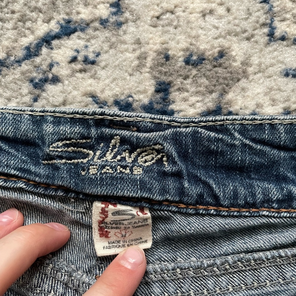 Silver Bootcut Jeans - Picture 3 of 7